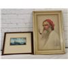 Image 1 : Framed Bluenose Print and Pipe Smoker