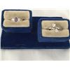 Image 1 : lot of 2 Sterling Ring with Cubic Zirconia