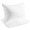 Image 1 : New BECKHAM Hotel Collection Pillows Queen x2