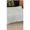 Image 3 : Foam Mattress Topper - Marble Blue/White