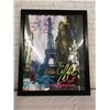 Image 1 : Framed Poster of the Eiffel Tower.