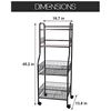 Image 1 : New 4-Tier Kitchen Rolling Cart