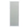 Image 1 : White Aluminum Add-on Blind: Full View Doors