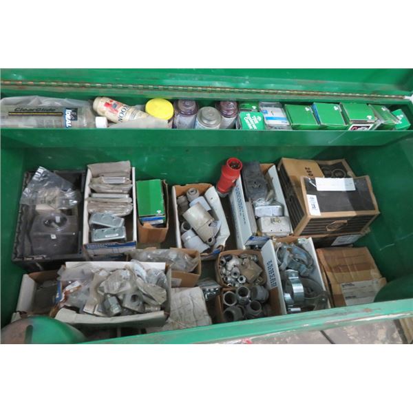 Contents of Greenlee Job Box Electrical Hardware