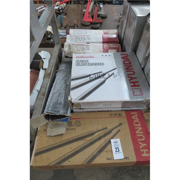 13-Case of Hyundai Welding Rods - 13 X $