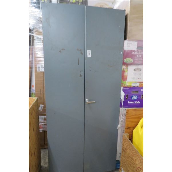 Grey Metal 2 Door 4' x 8' Cabinet