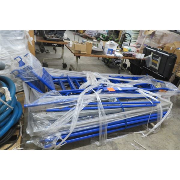 Blue Platform Scaffold Ladder System