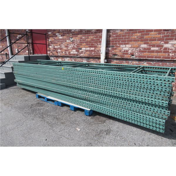 11-Pallet Rack 16' Section (12 Ups, 60 C/B) w/Decks &