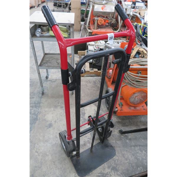 Red/Black Soft Tire Convertible Hand Truck