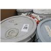 Image 3 : Pallet Lot of Paint & Oil Absorbant - Paint Pails Partially Filled
