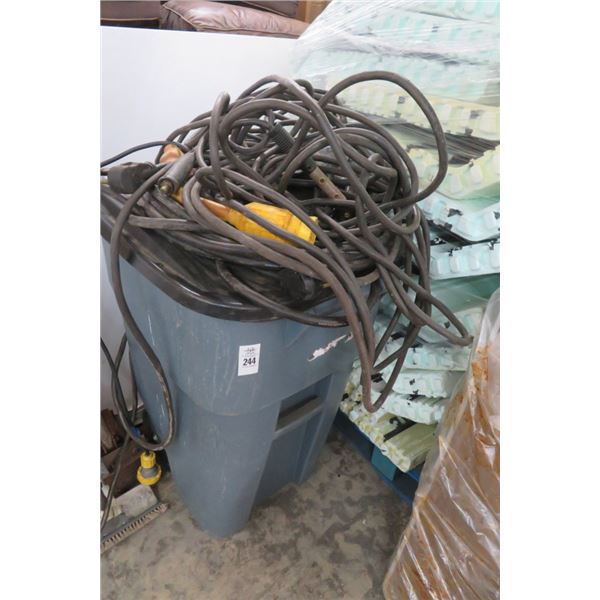 Welding Leads w/Lidded Can