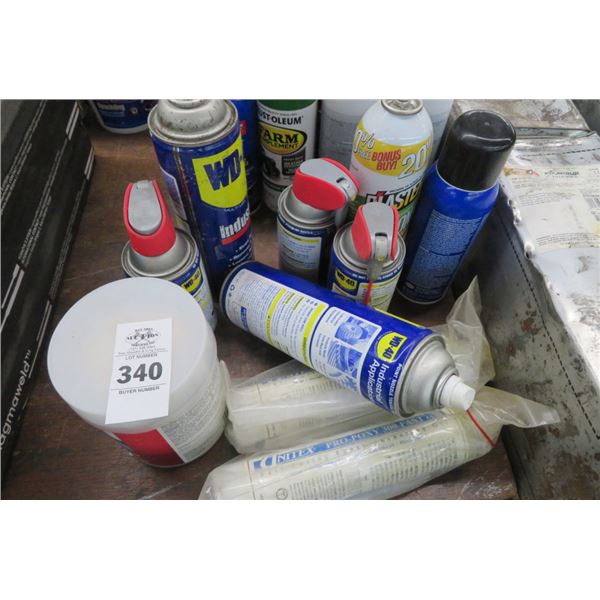 Lot of WD-40 & Silicone Lubricant