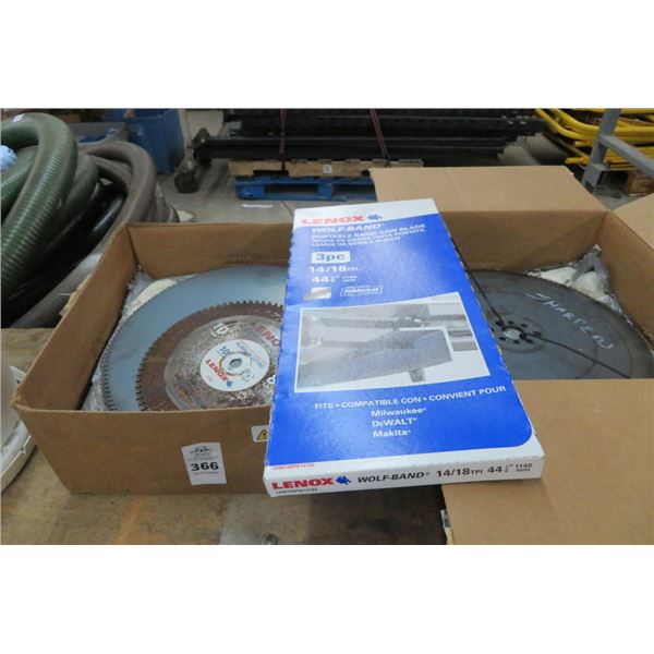 Asst. Circle Saw Blades (6), Band Saw Blade