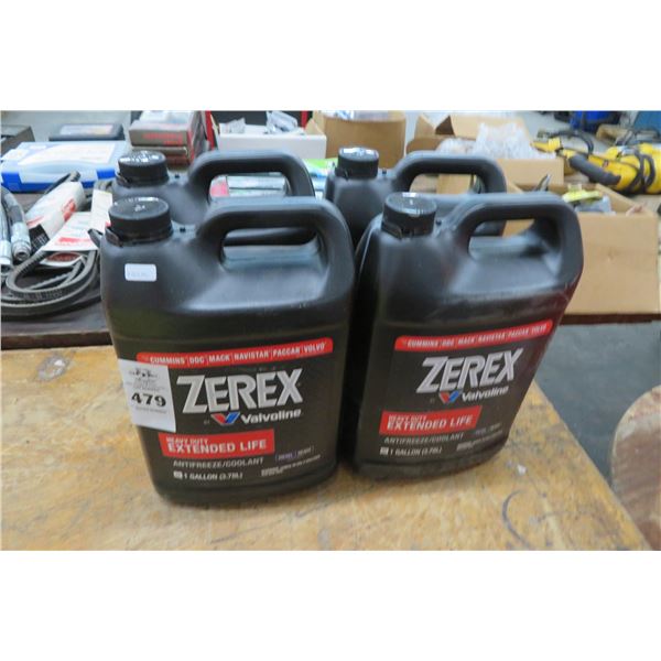 4-Valvoline Zerex Antifreeze Gallon - 4 X $