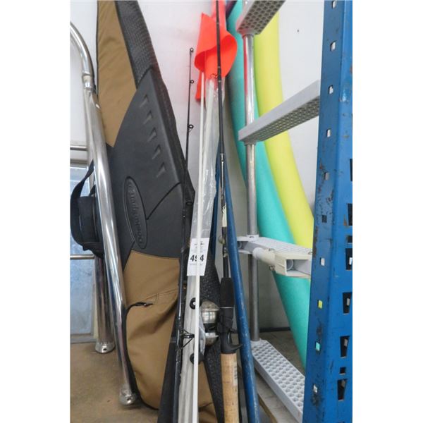 Fishing Poles, Safety Flags, Spear Gun Case