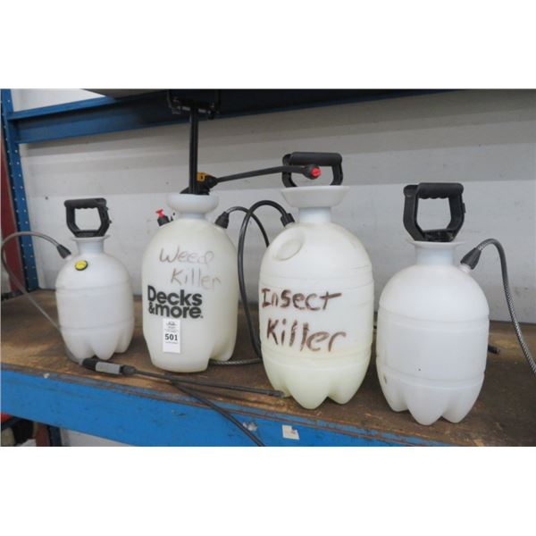 4-Pump Sprayers - 4 X $