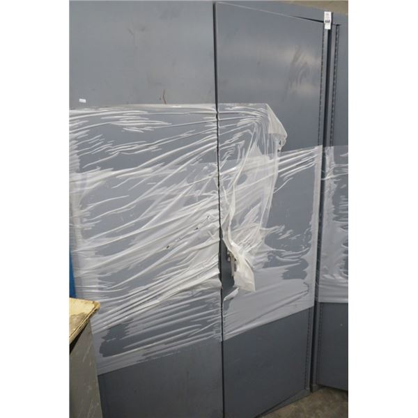 Grey Metal Storage Cabinet 4' x 7' x 24"d