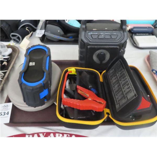 Portable Speakers (2), Jump Starter