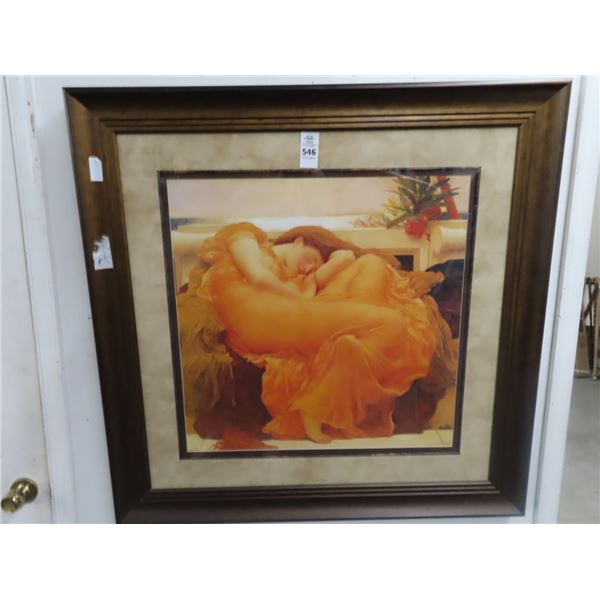 Large Framed Art "Sleepy"