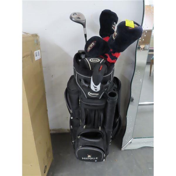 Avalon Golf Bag w/Titleist Driver, Wedge & Putters