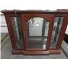 Image 1 : Half Size Mahogany 3 Sided Curio