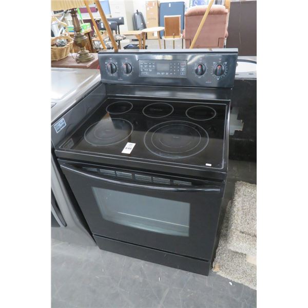 Black Elec. Flattop Range/Oven