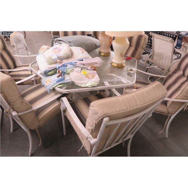 Hexagon Patio Table w/6 Chairs