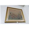 Image 1 : Old Framed Art "Sheep Herding" by Benyovsky