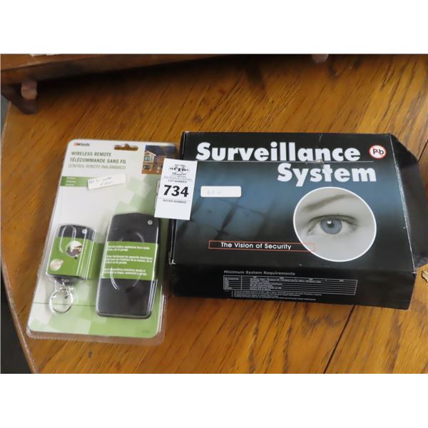 Surveillance System & Wireless Remote