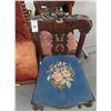 Image 2 : 3-Antique Mahogany Padded Side Chairs - 3 X $