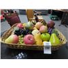Image 1 : Basket w/Faux Fruit