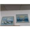 Image 1 : 2-Pair of Framed Oil On Canvas Beach Scene - 2 X $