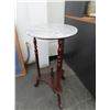 Image 1 : Mahogany w/Marbletop Stand