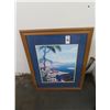 Image 1 : Framed Waterfront Print - 31" x 25"