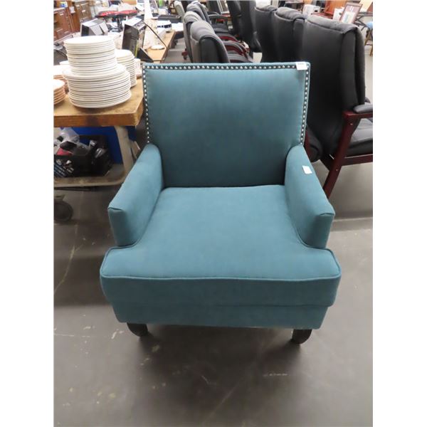 Green Fabric Armchair