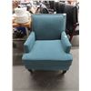 Image 1 : Green Fabric Armchair