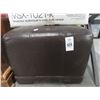 Image 1 : Brown Leather Ottoman