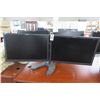 Image 1 : Lenovo 24" Double Monitor On Stand