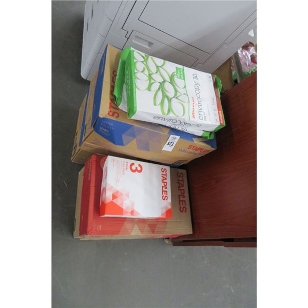 3-Cases of Staples Multi Purpose & 3 Hole Copy Paper - 3 X $