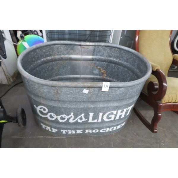 Coors Light Galvanized Tub