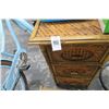 Image 2 : Rattan 3 Drawer Side Table