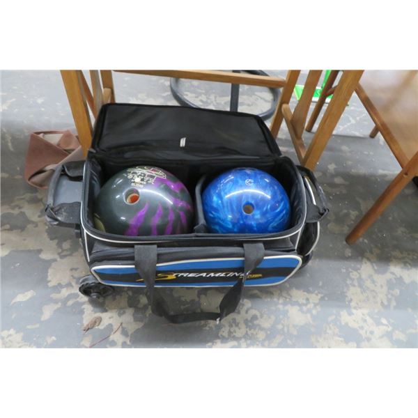 Streamline Bowling Ball Case w/2 Balls & Shoes