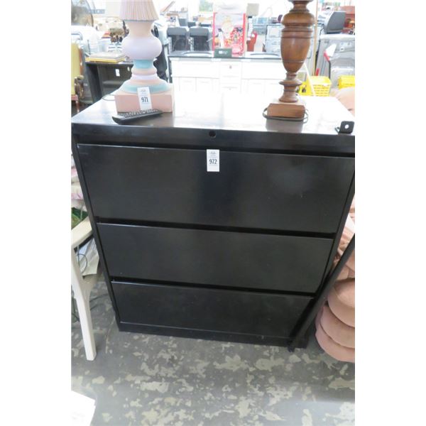 Black Lateral File Cabinet