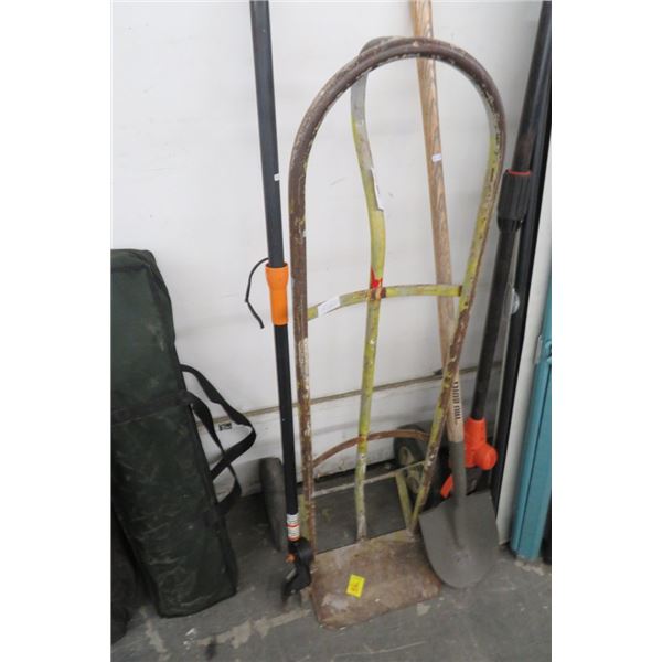 Hard Tire Hand Truck & Shovel