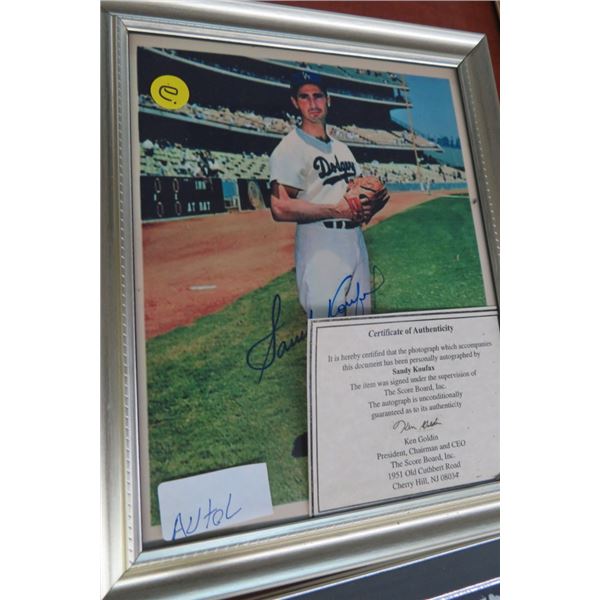 Sandy Koufax Autographed Photo w/COA