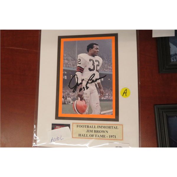 Jim Brown Autographed Photo w/COA