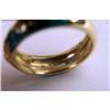 Image 3 : A HIDALGO 18K YELLOW GOLD DIAMOND AND ENAMEL FLORAL MOTIF RING