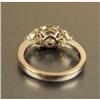 Image 4 : A PLATINUM, DIAMOND AND YELLOW SAPPHIRE RING