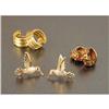 Image 1 : THREE PAIR OF YELLOW GOLD EARRINGS