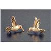 Image 2 : THREE PAIR OF YELLOW GOLD EARRINGS